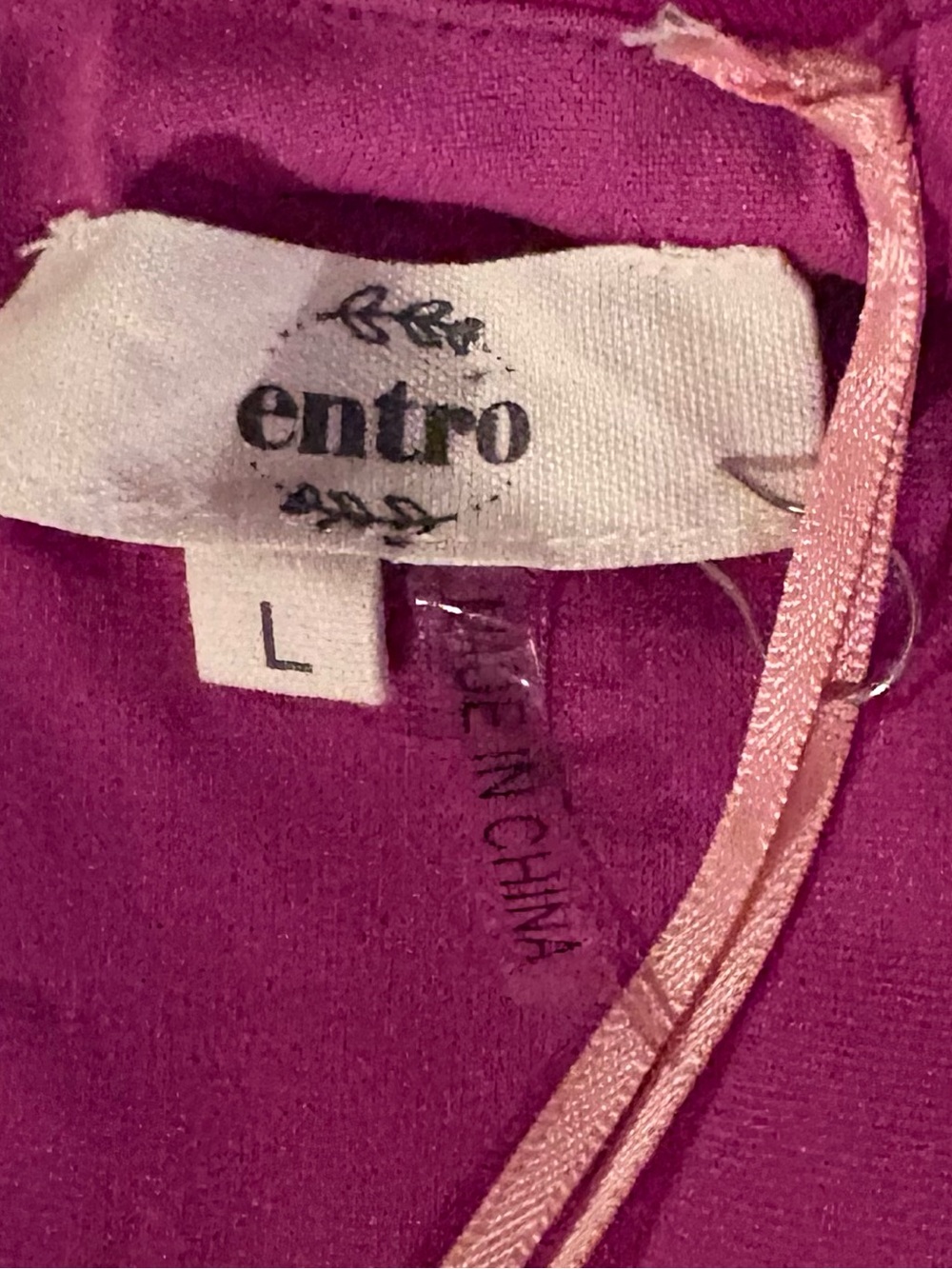 ENTRO Jumpsuit, Fushia, NWT - Picture 2 of 2